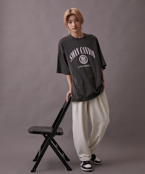 re_k by JUNRED（レクバイジュンレッド）の「【　re_k by JUNRed　】ダブルクロスカラーイージーパンツ（その他パンツ・メンズ・ブルー/グリーン/ホワイト・S/M/L）」の2枚目の写真