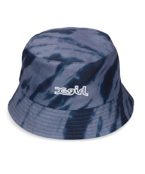 X-girl(エックスガール)の「TIE DYE BUCKET HAT(ハット・レディース・ホワイト/ブラック/ピンク・ONE SIZE)」の8枚目の写真