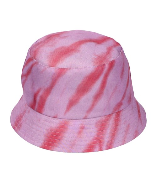 X-girl(エックスガール)の「TIE DYE BUCKET HAT(ハット・レディース・ホワイト/ブラック/ピンク・ONE SIZE)」の11枚目の写真