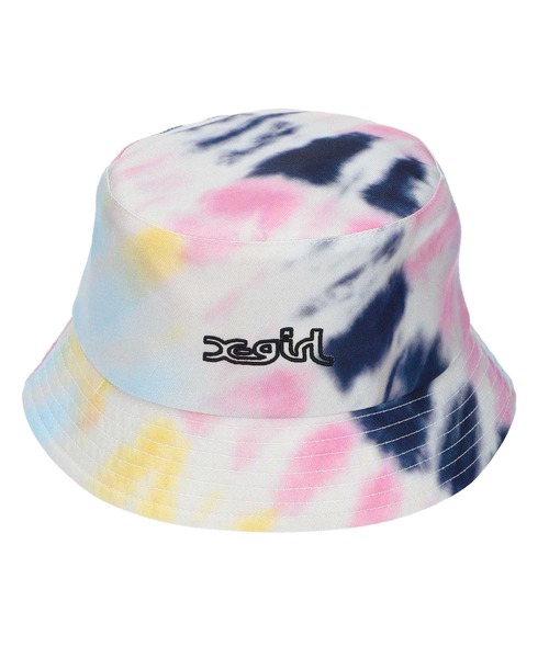 X-girl(エックスガール)の「TIE DYE BUCKET HAT(ハット・レディース・ホワイト/ブラック/ピンク・ONE SIZE)」の17枚目の写真
