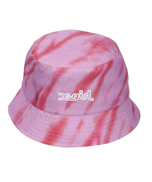 X-girl(エックスガール)の「TIE DYE BUCKET HAT(ハット・レディース・ホワイト/ブラック/ピンク・ONE SIZE)」の19枚目の写真