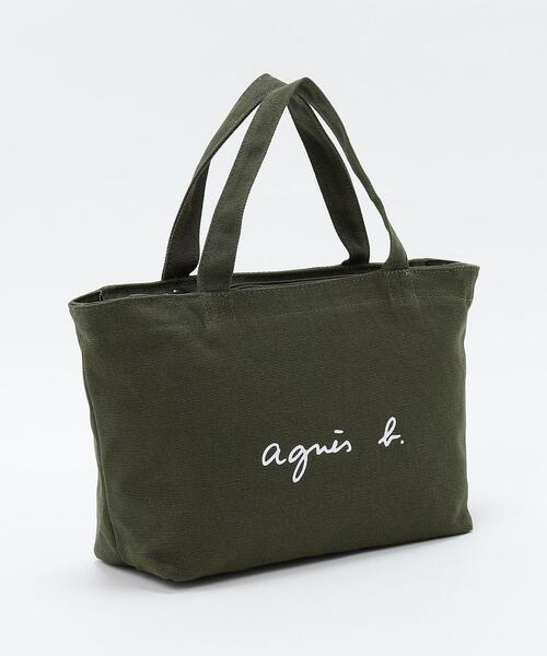 agnes b.（アニエスベー）の「WEB限定 ロゴトートバッグ GO03－02（ハンドバッグ・レディース・カーキ・FREE）」の3枚目の写真