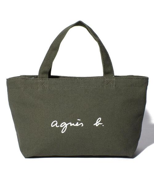 agnes b.（アニエスベー）の「WEB限定 ロゴトートバッグ GO03－02（ハンドバッグ・レディース・カーキ・FREE）」の7枚目の写真