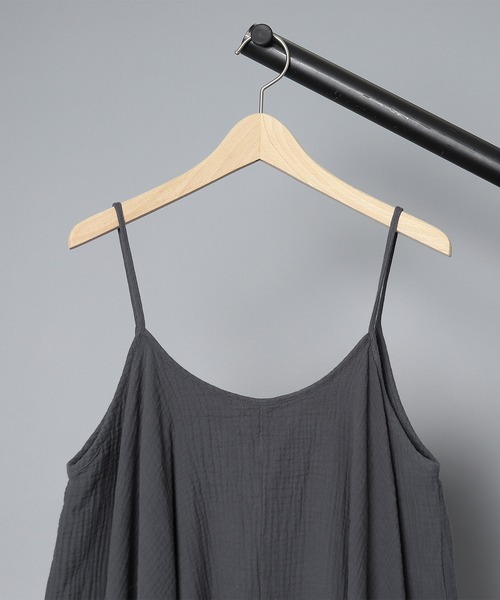 Lepidos(レピドス)の「【 Lepidos / レピドス 】 GAUZE LOOSE CAMI / ガーゼルーズキャミソール(キャミソール・レディース・ダークグレー/イエロー・FREE)」の7枚目の写真