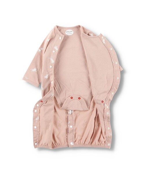 BRANSHES（ブランシェス）の「うさぎ柄肌着付き2WAYオール（ロンパース・キッズ・オフホワイト/ピンク・FREE）」の20枚目の写真