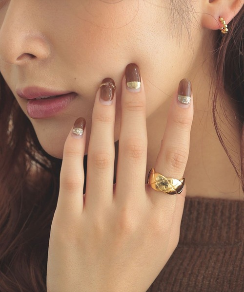 DONOBAN（ドノバン）の「キルティングリング（リング・レディース・シルバー/ゴールド・ONESIZE）」の8枚目の写真