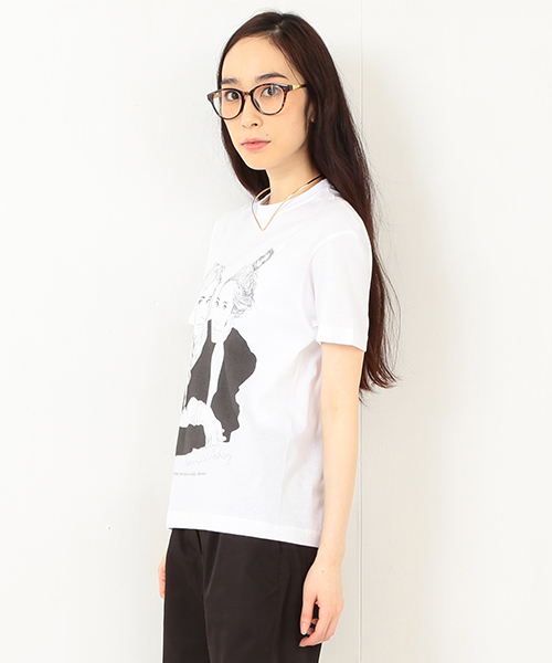 Ray BEAMS（レイビームス）の「Maison Seine / 別注 Olsen T（Tシャツ/カットソー・レディース・ホワイト・ONE SIZE）」の3枚目の写真
