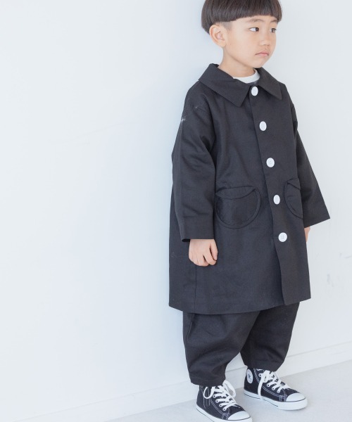 LOWRYS FARM（ローリーズファーム）の「コットンカラーコート　262724（その他アウター・キッズ・ブラック/ブルー・110cm/120cm/130cm/140cm/150cm）」の2枚目の写真