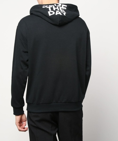 SITRY（シトリー）の「wide silhouette hood logo sweat hoodie/ワイドシルエット フードロゴ スウェット フーディー/パーカー（パーカー・メンズ・ブラック/杢グレー/パープル/グリーン/オフホワイト・L/M）」の11枚目の写真