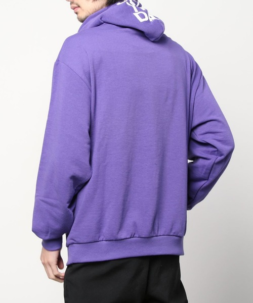 SITRY（シトリー）の「wide silhouette hood logo sweat hoodie/ワイドシルエット フードロゴ スウェット フーディー/パーカー（パーカー・メンズ・ブラック/杢グレー/パープル/グリーン/オフホワイト・L/M）」の14枚目の写真