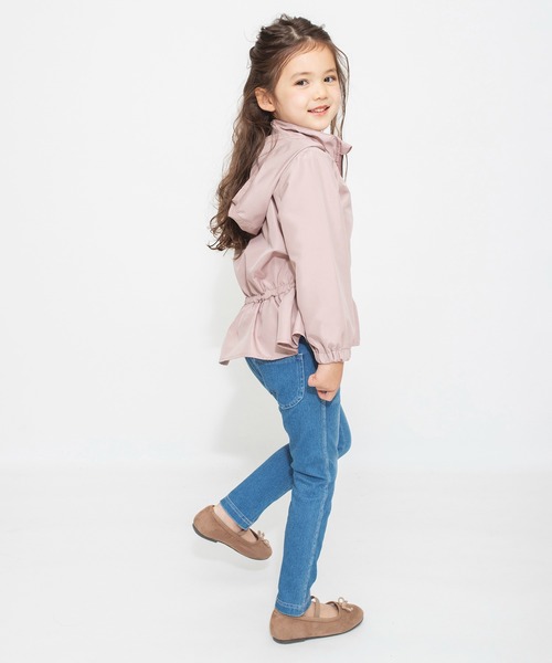 BRANSHES（ブランシェス）の「【撥水加工】裾フリルウィンドブレーカー（ナイロンジャケット・キッズ・ネイビー/ピンク・90cm/100cm/110cm/120cm/130cm/140cm/150cm）」の17枚目の写真