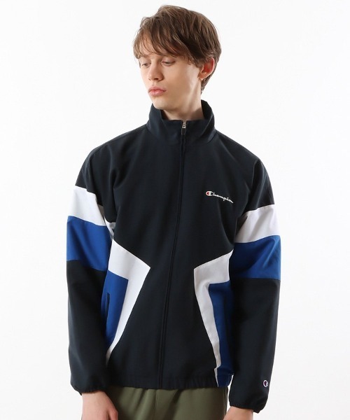 Champion（チャンピオン）の「【Champion】ZIP SPORTS JACKET（ナイロンジャケット・メンズ・カーキ/ネイビー・XL/L/M）」の6枚目の写真