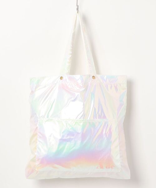 A de a.v.v(アードアー・ヴェ・ヴェ)の「オーロラトートバッグ(トートバッグ・レディース・ライトピンク/ホワイト/ライトブルー・38/39)」の20枚目の写真