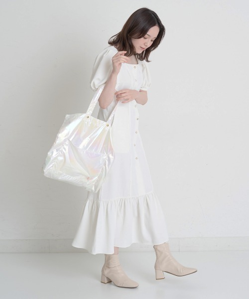 A de a.v.v(アードアー・ヴェ・ヴェ)の「オーロラトートバッグ(トートバッグ・レディース・ライトピンク/ホワイト/ライトブルー・38/39)」の19枚目の写真