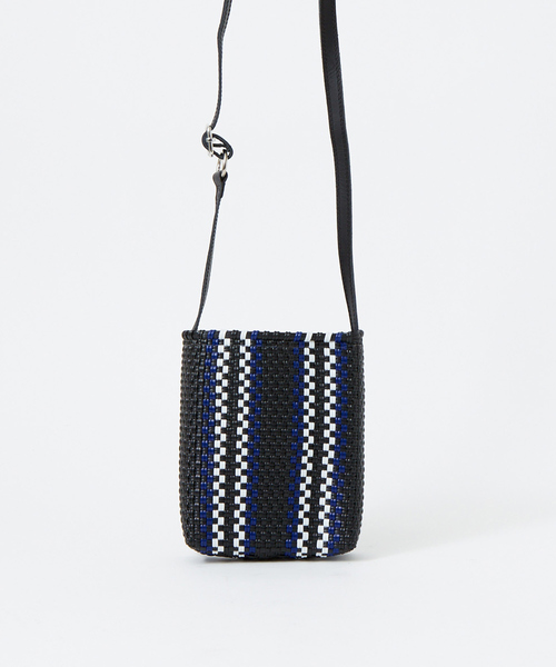 VARISISTA Global Studio（ヴァリジスタ グローバルスタジオ）の「【VARISISTA Global Studio 別注】メルカド スクエアショルダー（ショルダーバッグ・メンズ・ベージュ/ブラック/ブルー・フリー）」の12枚目の写真