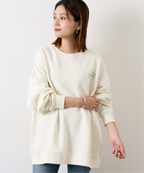 JOURNAL STANDARD(ジャーナルスタンダード)の「【MISHIMA MART/ミシママート】サプリ クルーネック スウェット(スウェット・メンズ・ネイビー/パープル/ホワイト/ブラック・LARGE/MEDIUM/X-LARGE)」の5枚目の写真