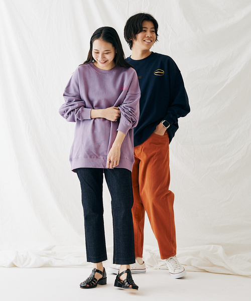 JOURNAL STANDARD(ジャーナルスタンダード)の「【MISHIMA MART/ミシママート】サプリ クルーネック スウェット(スウェット・メンズ・ネイビー/パープル/ホワイト/ブラック・LARGE/MEDIUM/X-LARGE)」の8枚目の写真