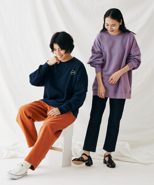 JOURNAL STANDARD(ジャーナルスタンダード)の「【MISHIMA MART/ミシママート】サプリ クルーネック スウェット(スウェット・メンズ・ネイビー/パープル/ホワイト/ブラック・LARGE/MEDIUM/X-LARGE)」の10枚目の写真