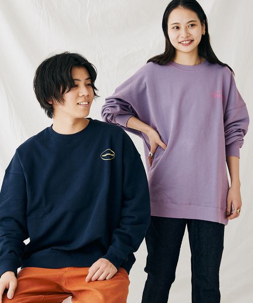 JOURNAL STANDARD(ジャーナルスタンダード)の「【MISHIMA MART/ミシママート】サプリ クルーネック スウェット(スウェット・メンズ・ネイビー/パープル/ホワイト/ブラック・LARGE/MEDIUM/X-LARGE)」の12枚目の写真