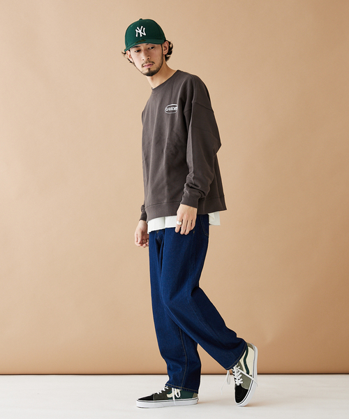 JOURNAL STANDARD(ジャーナルスタンダード)の「【MISHIMA MART/ミシママート】サプリ クルーネック スウェット(スウェット・メンズ・ネイビー/パープル/ホワイト/ブラック・LARGE/MEDIUM/X-LARGE)」の18枚目の写真