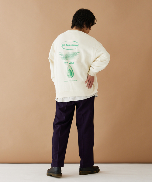 JOURNAL STANDARD(ジャーナルスタンダード)の「【MISHIMA MART/ミシママート】サプリ クルーネック スウェット(スウェット・メンズ・ネイビー/パープル/ホワイト/ブラック・LARGE/MEDIUM/X-LARGE)」の21枚目の写真