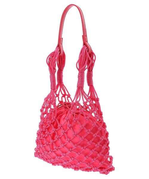 Green Parks(グリーンパークス)の「フィッシュネットバッグ*(トートバッグ・レディース・ピンク/オレンジ/グリーン・FREE)」の6枚目の写真