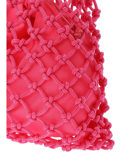 Green Parks(グリーンパークス)の「フィッシュネットバッグ*(トートバッグ・レディース・ピンク/オレンジ/グリーン・FREE)」の9枚目の写真