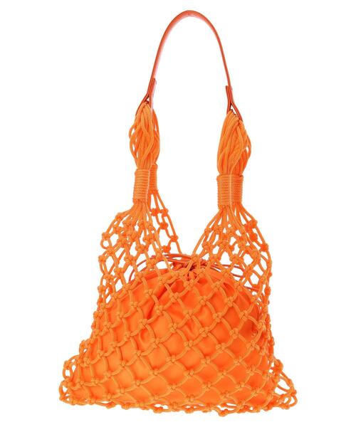 Green Parks(グリーンパークス)の「フィッシュネットバッグ*(トートバッグ・レディース・ピンク/オレンジ/グリーン・FREE)」の15枚目の写真