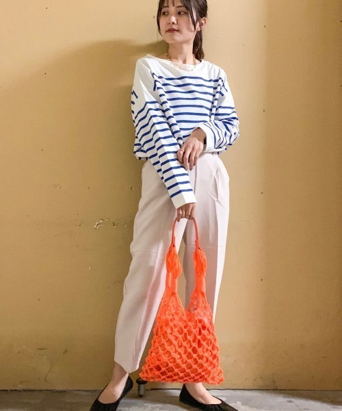 Green Parks(グリーンパークス)の「フィッシュネットバッグ*(トートバッグ・レディース・ピンク/オレンジ/グリーン・FREE)」の16枚目の写真