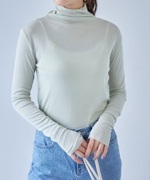 each | シアータートルネックトップス(Tシャツ/カットソー)