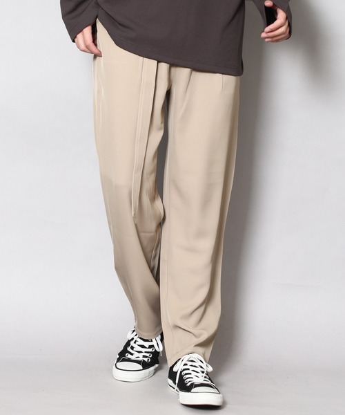 CERCA(チェルカ)の「RS/ベルト付 スラックス パンツ(スラックス・メンズ・ダークグレー/ブラック/ブルー/ベージュ・LARGE/MEDIUM)」の4枚目の写真