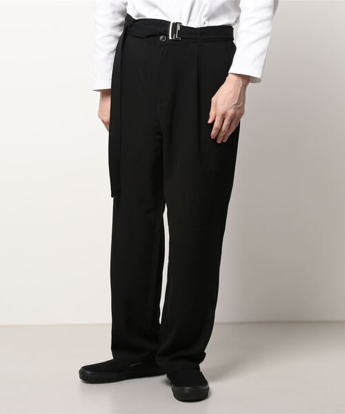 CERCA(チェルカ)の「RS/ベルト付 スラックス パンツ(スラックス・メンズ・ダークグレー/ブラック/ブルー/ベージュ・LARGE/MEDIUM)」の8枚目の写真