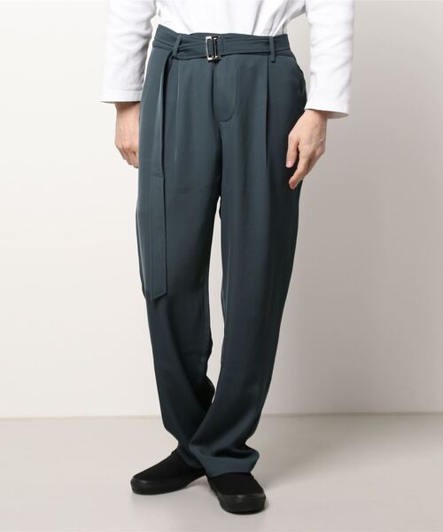 CERCA(チェルカ)の「RS/ベルト付 スラックス パンツ(スラックス・メンズ・ダークグレー/ブラック/ブルー/ベージュ・LARGE/MEDIUM)」の7枚目の写真