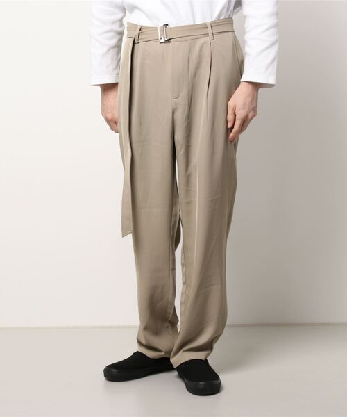 CERCA(チェルカ)の「RS/ベルト付 スラックス パンツ(スラックス・メンズ・ダークグレー/ブラック/ブルー/ベージュ・LARGE/MEDIUM)」の6枚目の写真