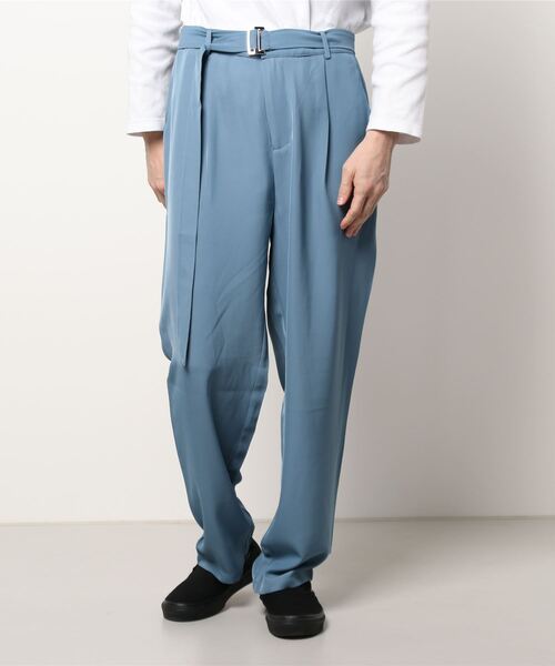 CERCA(チェルカ)の「RS/ベルト付 スラックス パンツ(スラックス・メンズ・ダークグレー/ブラック/ブルー/ベージュ・LARGE/MEDIUM)」の5枚目の写真