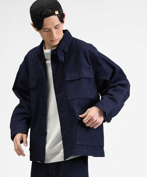 CAMP7（キャンプセブン）の「【CAMP7】ファティーグジャケット（その他アウター・メンズ・ダークインディゴブルー・M/L）」の11枚目の写真