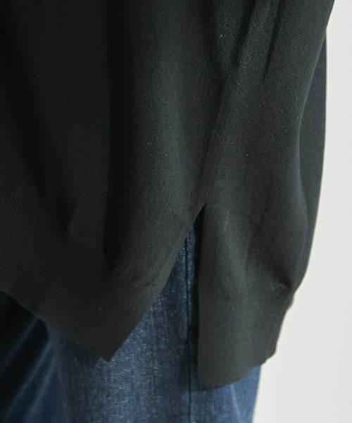 ROPE' PICNIC(ロペピクニック)の「【WEB限定カラー:ネイビー】UVカット&洗濯機OK/Aラインカーディガン(カーディガン/ボレロ・レディース・ブラック/ライトグレー/ネイビー/パープル/マスタード/ダークブラウン/ライトグリーン・38)」の16枚目の写真