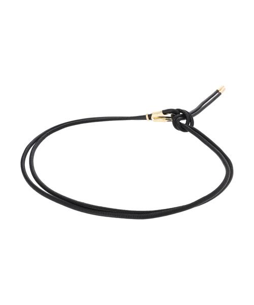 YECCA VECCA（イェッカヴェッカ）の「メタルバックルロープベルト（ベルト・レディース・ブラック/ベージュ・FREE）」の3枚目の写真