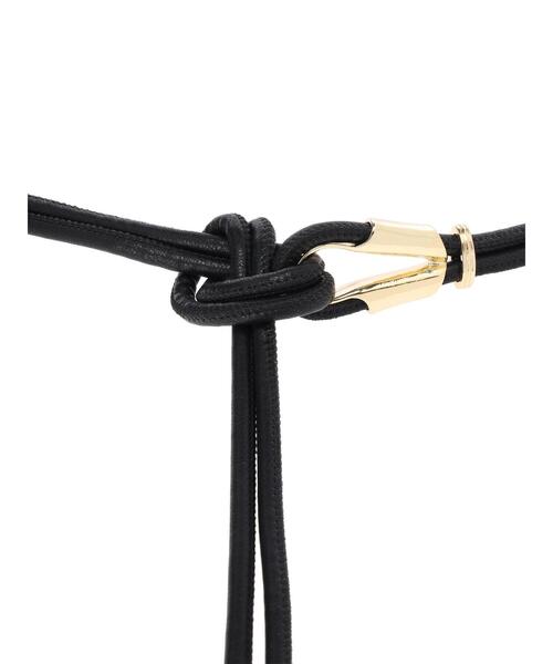 YECCA VECCA（イェッカヴェッカ）の「メタルバックルロープベルト（ベルト・レディース・ブラック/ベージュ・FREE）」の5枚目の写真