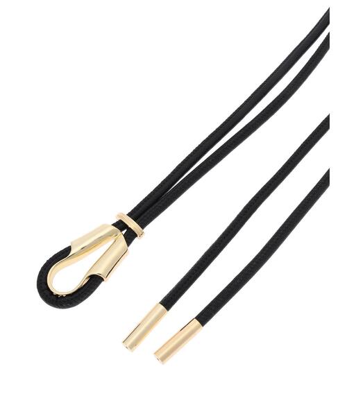 YECCA VECCA（イェッカヴェッカ）の「メタルバックルロープベルト（ベルト・レディース・ブラック/ベージュ・FREE）」の6枚目の写真