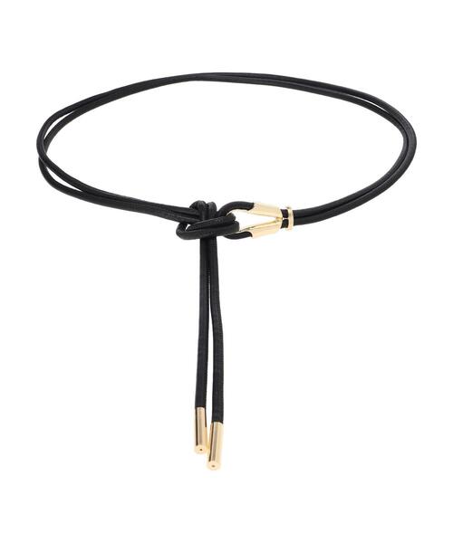 YECCA VECCA（イェッカヴェッカ）の「メタルバックルロープベルト（ベルト・レディース・ブラック/ベージュ・FREE）」の7枚目の写真