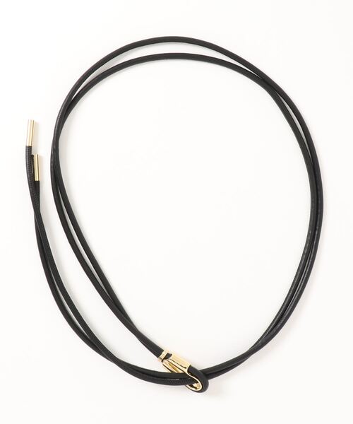 YECCA VECCA（イェッカヴェッカ）の「メタルバックルロープベルト（ベルト・レディース・ブラック/ベージュ・FREE）」の9枚目の写真