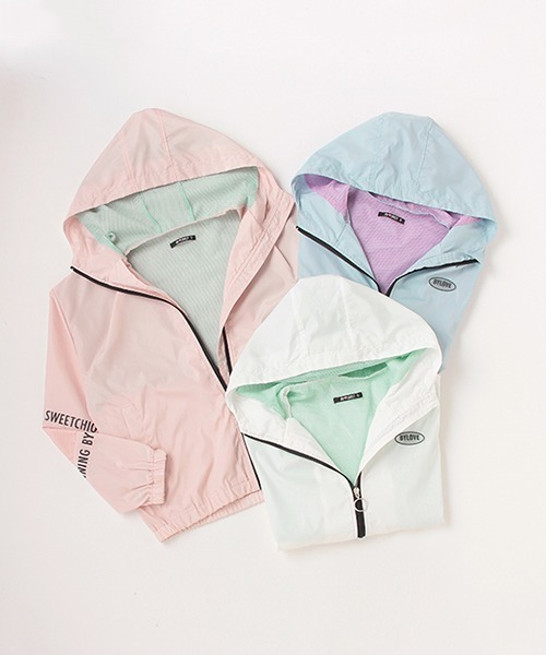 by LOVEiT(バイラビット)の「袖メッシュパーカ(その他アウター・キッズ・サックスブルー/ピンク/オフホワイト・160cm/130cm/140cm/120cm/150cm)」の5枚目の写真