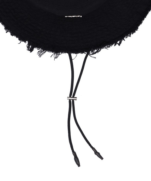 X-girl(エックスガール)の「MILLS LOGO RESORT HAT(ハット・レディース・ブラック/ベージュ・ONE SIZE)」の5枚目の写真