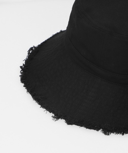 X-girl(エックスガール)の「MILLS LOGO RESORT HAT(ハット・レディース・ブラック/ベージュ・ONE SIZE)」の8枚目の写真