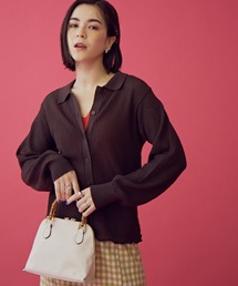 N.(N. Natural Beauty Basic) | 《n.'look》◆透かし柄ポロ襟シャツニット(ニット/セーター)