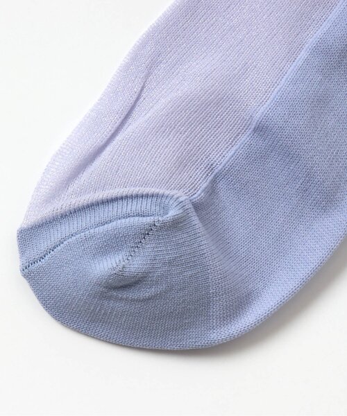 algy（アルジー）の「バックロゴシースルークルーソックス（ソックス/靴下・キッズ・ラベンダー/オフホワイト/サックスブルー・21/24）」の7枚目の写真
