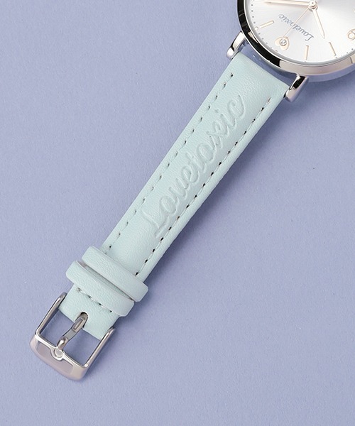 LOVETOXIC（ラブトキシック）の「合皮エンボスウォッチ（アナログ腕時計・キッズ・ブラック/サックスブルー/ベージュ・FREE）」の7枚目の写真