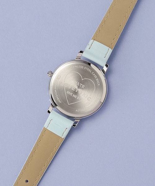 LOVETOXIC（ラブトキシック）の「合皮エンボスウォッチ（アナログ腕時計・キッズ・ブラック/サックスブルー/ベージュ・FREE）」の8枚目の写真