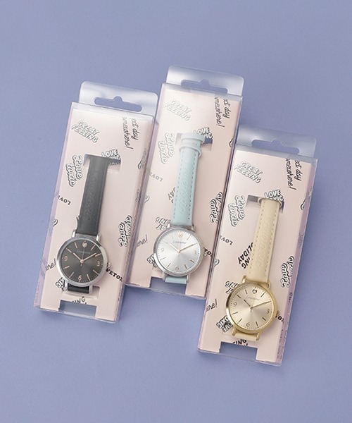 LOVETOXIC（ラブトキシック）の「合皮エンボスウォッチ（アナログ腕時計・キッズ・ブラック/サックスブルー/ベージュ・FREE）」の9枚目の写真